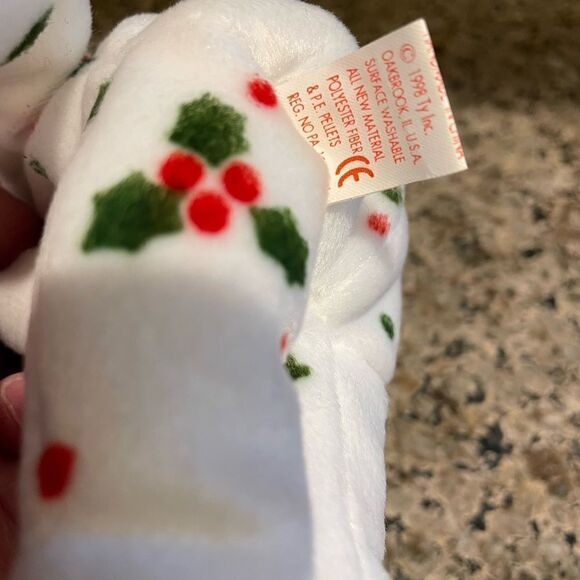 TY Santa and Holly Berry Bear 1998 NWT - Picture 6 of 9